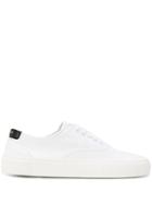 Saint Laurent Branded Low-top Sneakers - White