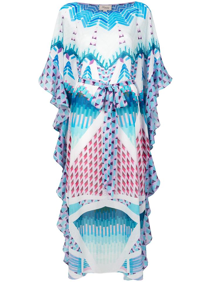 Temperley London Cote Sunshade Kaftan Dress - Blue