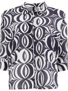 Sara Lanzi Optical Print Shirt - Purple