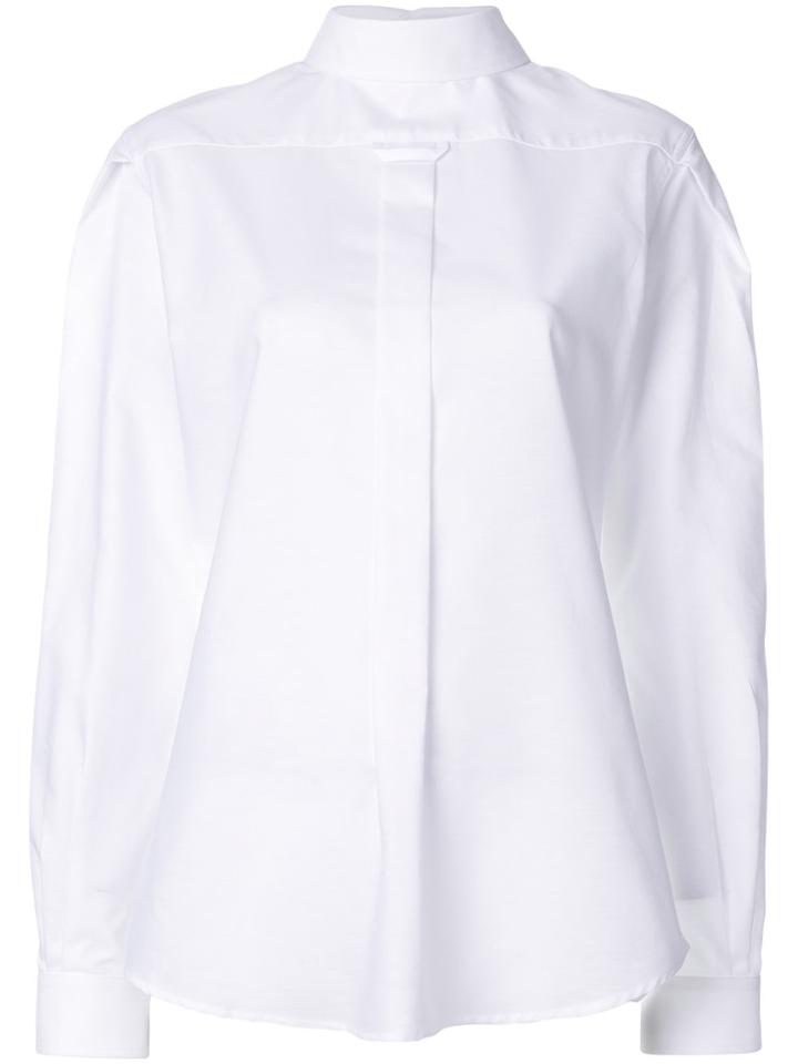 Equipment Semi Sheer Jacquard Shirt - White