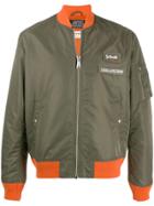 Zadig & Voltaire X Schott Contrast Trim Bomber Jacket - Green