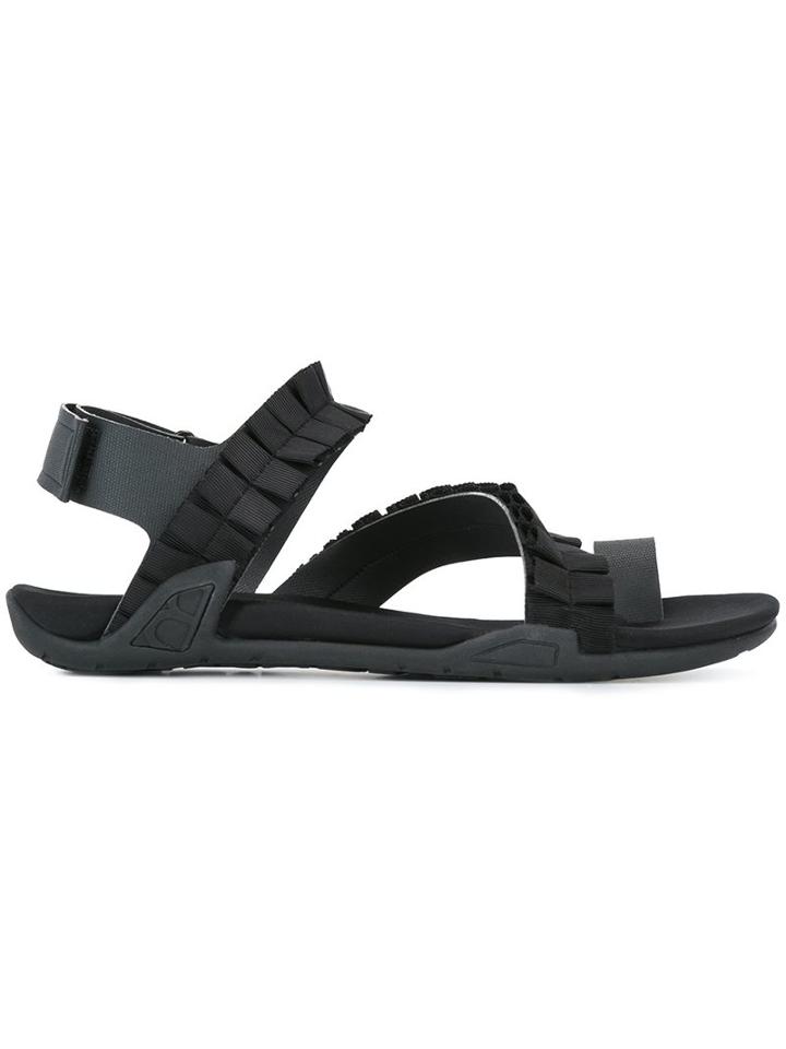 Suecomma Bonnie Angular Ruffle Strap Sandals