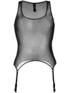 Maison Close - Pure Tentation Suspender Top - Women - Nylon/spandex/elastane - L, Black, Nylon/spandex/elastane