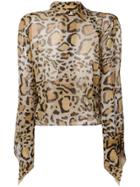 Petar Petrov Petar Petrov Ernaf18b12 Animal Print - Nude & Neutrals