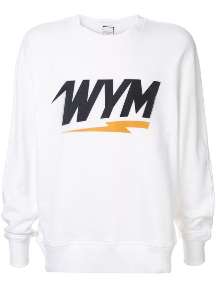 Wooyoungmi Printed Logo Sweatshirt - White