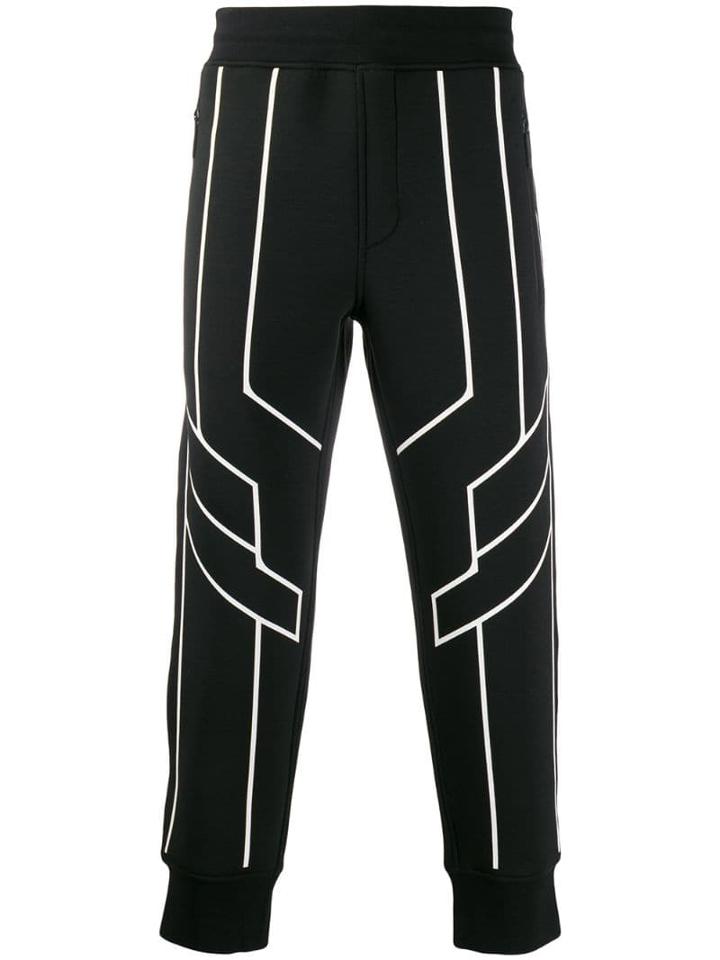 Blackbarrett Contrasting Trim Track Pants