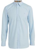 Burberry Stretch Poplin Shirt - Blue