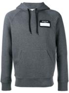 Ami Alexandre Mattiussi Patch Detail Hoodie, Men's, Size: Small, Grey, Cotton