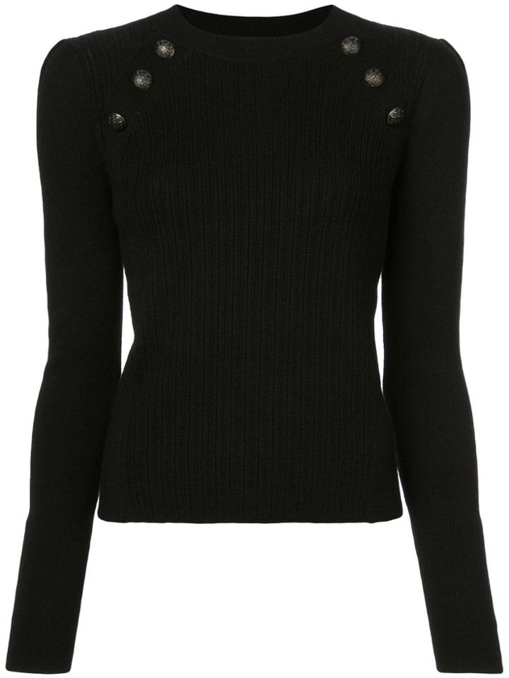 Veronica Beard Knitted Top - Black