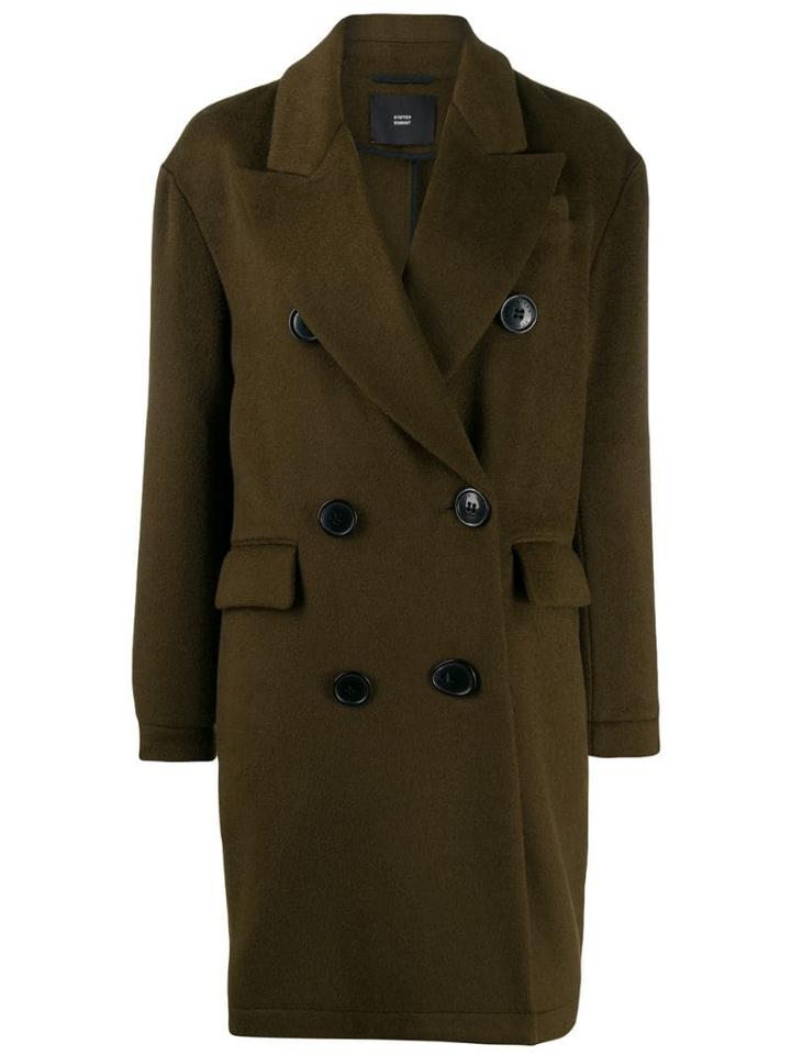 Steffen Schraut Double Breasted Coat - Green