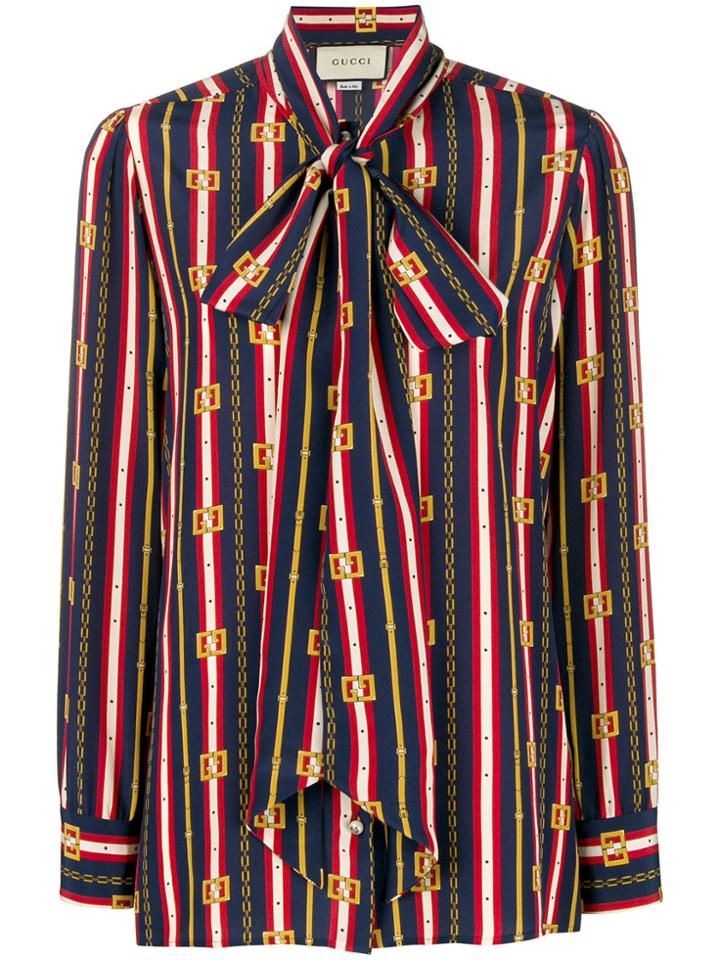 Gucci Chain Belt Stamp Shirt - Multicolour