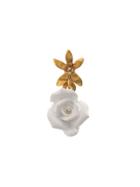 Oscar De La Renta Rose Resin Earrings - White