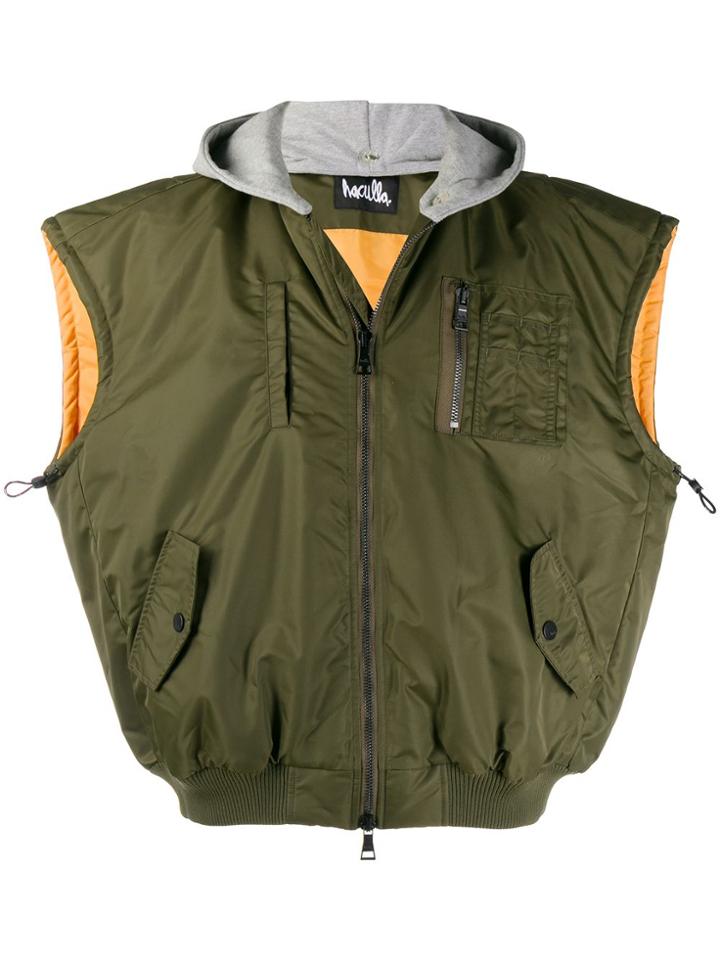 Haculla Face-appliqué Gilet - Green