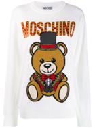 Moschino Teddy Bear Ringleader Jumper - White