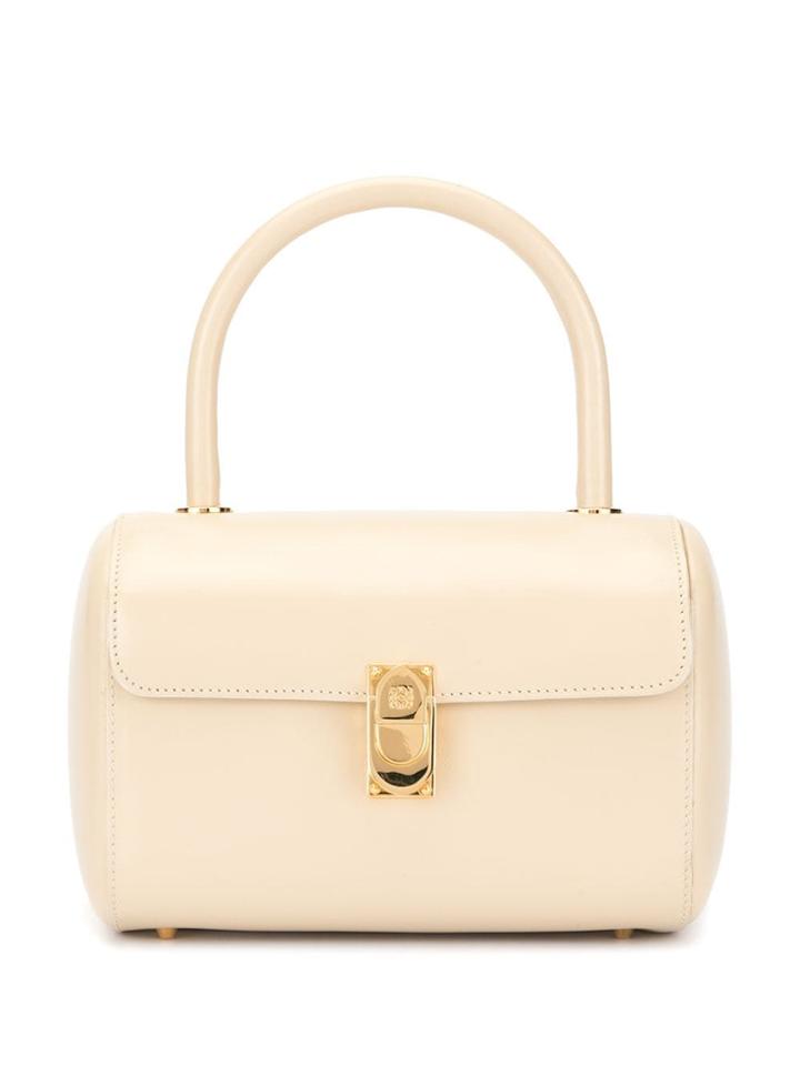 Loewe Pre-owned Logos Hand Bag - White