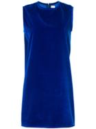 Maison Rabih Kayrouz Velvet Shift Dress - Blue