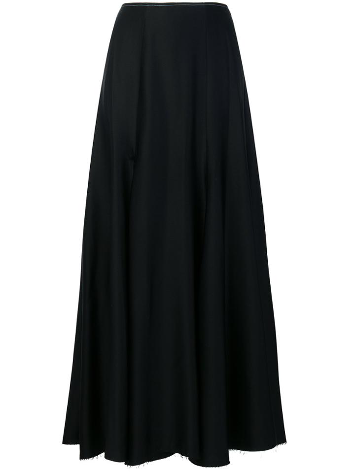 Khaite Pleated Maxi Skirt - Black