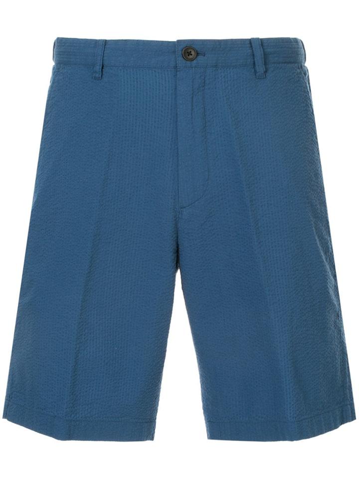 Kent & Curwen Seersucker Shorts - Blue
