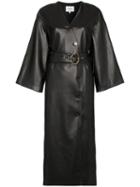 Nanushka Iben Belted Midi Dress - Black