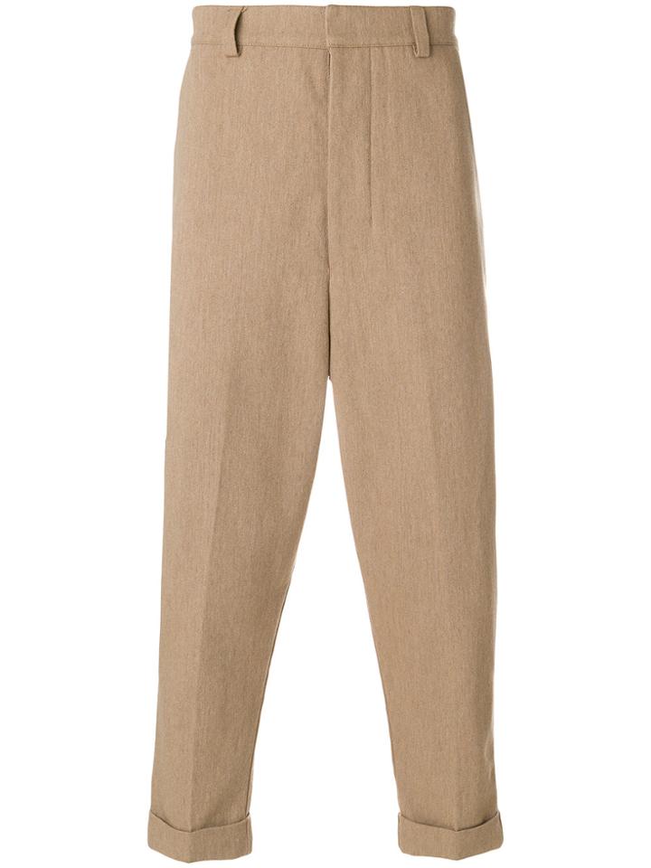 Ami Alexandre Mattiussi Oversized Chino Trousers - Nude & Neutrals