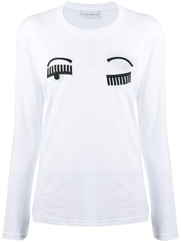 Chiara Ferragni Flirting Long-sleeved T-shirt - White
