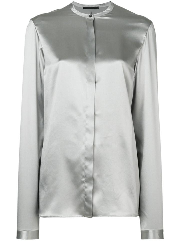Haider Ackermann Mandarin Collar Shirt - Grey