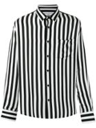 Ami Alexandre Mattiussi - Striped Shirt - Men - Viscose - 36, Black, Viscose