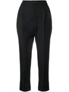 Saint Laurent Pleated Tailored Trousers - Black