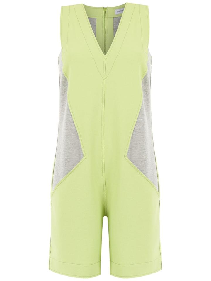 Mara Mac Contrasting Panels Playsuit - Grey