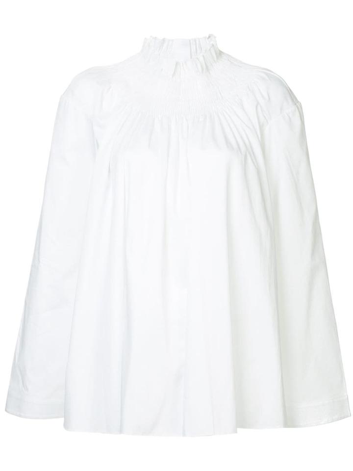 Teija Wide Sleeve Blouse - White