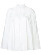 Teija Wide Sleeve Blouse - White