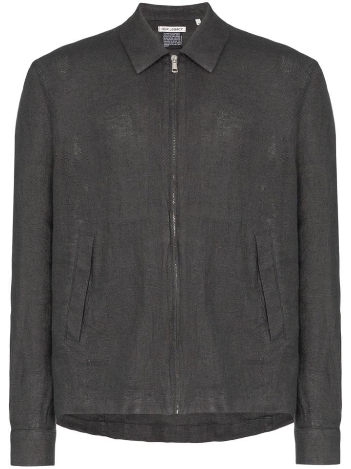 Our Legacy Zip-up Shirt Jacket - Grey