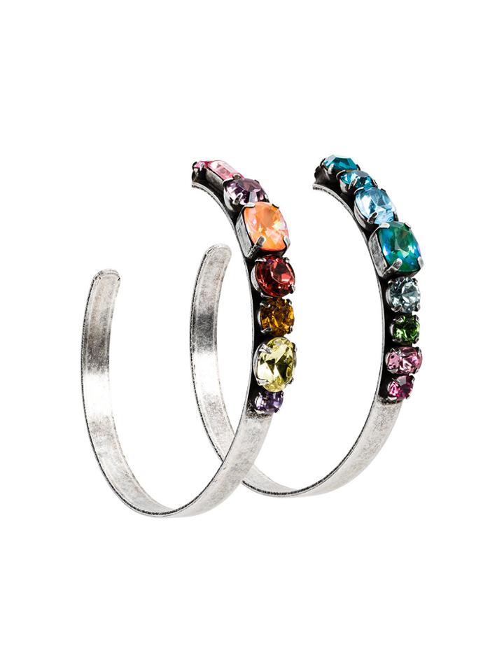 Dannijo Rainbow Hoop Earrings - Metallic