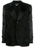 Junya Watanabe Floral Embroidered Blazer - Black