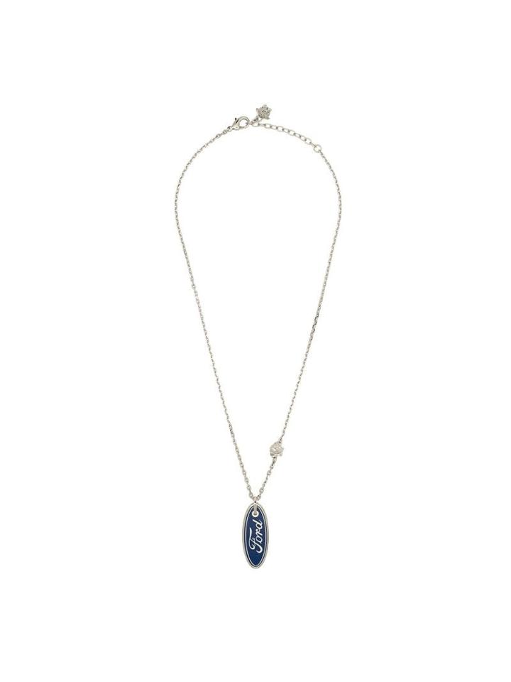 Versace Ford Pendant Necklace - Silver