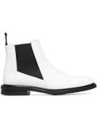 Atp Atelier White Clivia Chelsea Leather Boots