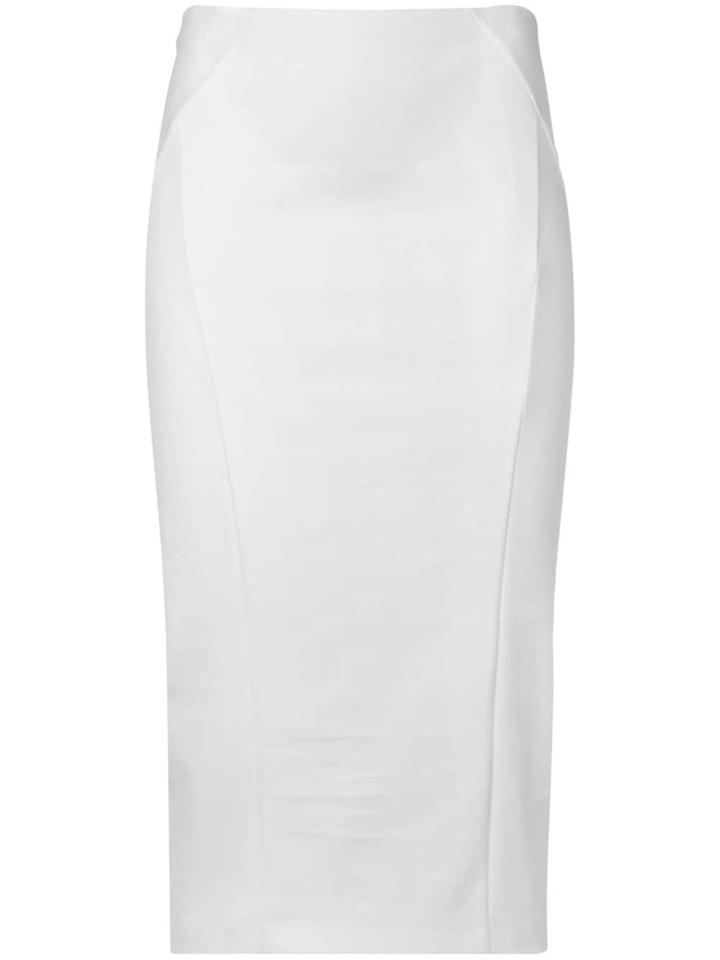 Patrizia Pepe Pencil Skirt - White