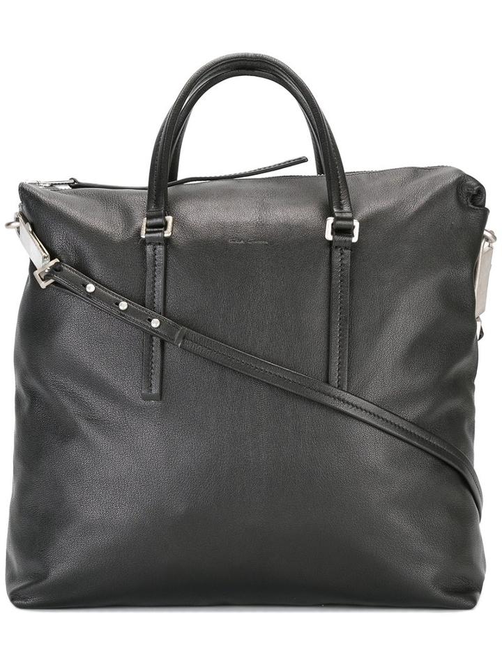 Rick Owens Square Tote, Women's, Black, Leather