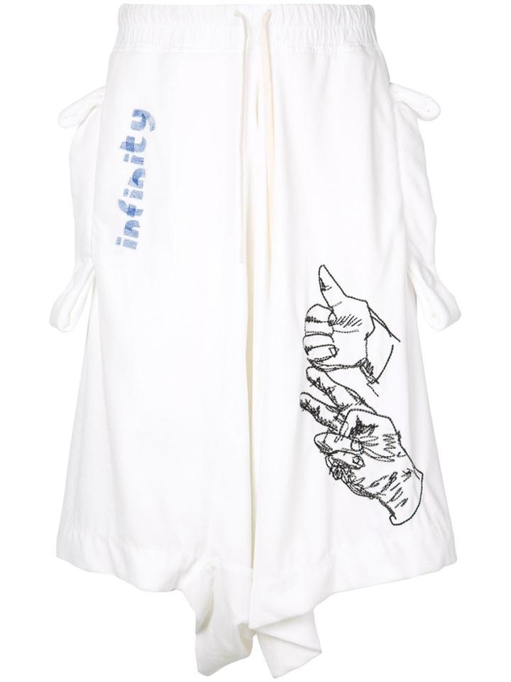 Bernhard Willhelm Oversized Shorts - White