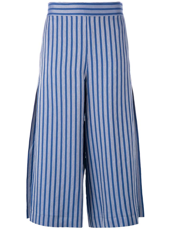 Libertine-libertine - Watch Trousers - Women - Linen/flax/rayon - L, Blue, Linen/flax/rayon
