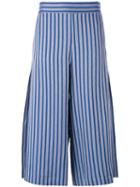 Libertine-libertine - Watch Trousers - Women - Linen/flax/rayon - L, Blue, Linen/flax/rayon