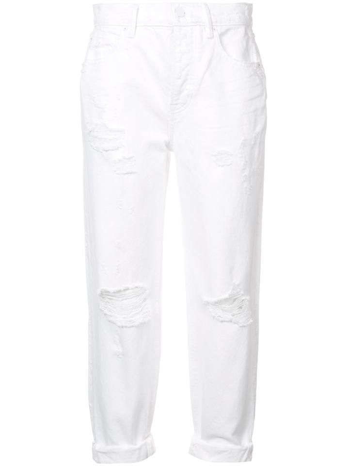 Alexander Wang Slack Distressed Jeans - White