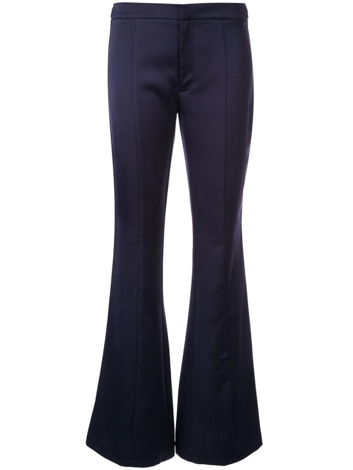 Borgo De Nor Jacqueline Flared Trousers - Blue