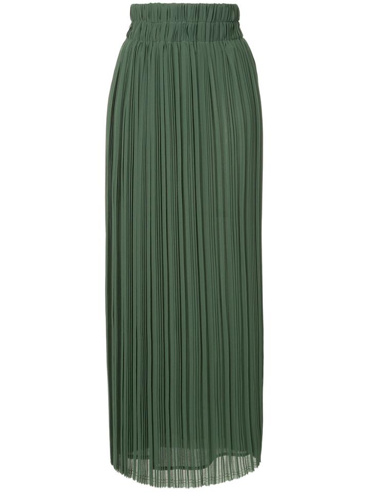 P.a.r.o.s.h. Palazzo Pleat Skirt - Green