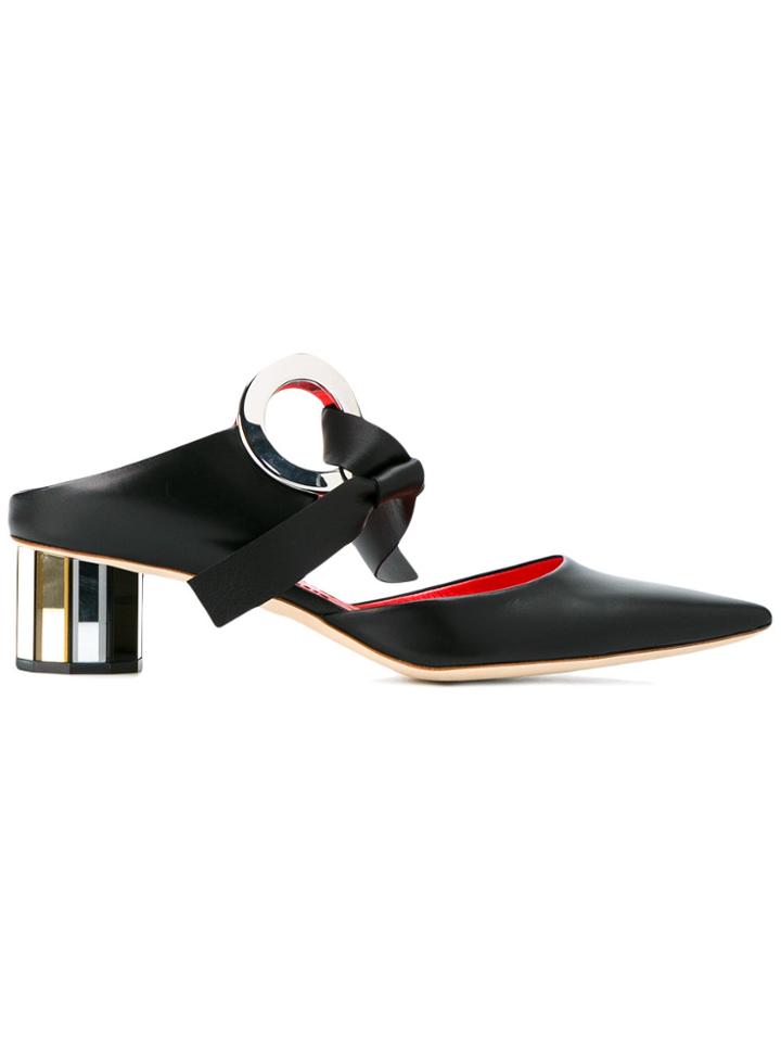 Proenza Schouler Grommet Block-heel Mules - Black
