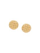 Givenchy Vintage 1980's Round Earrings - Gold