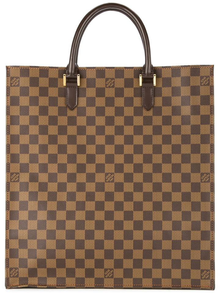 Louis Vuitton Vintage Damier Ebene Sac Plat Bag - Brown