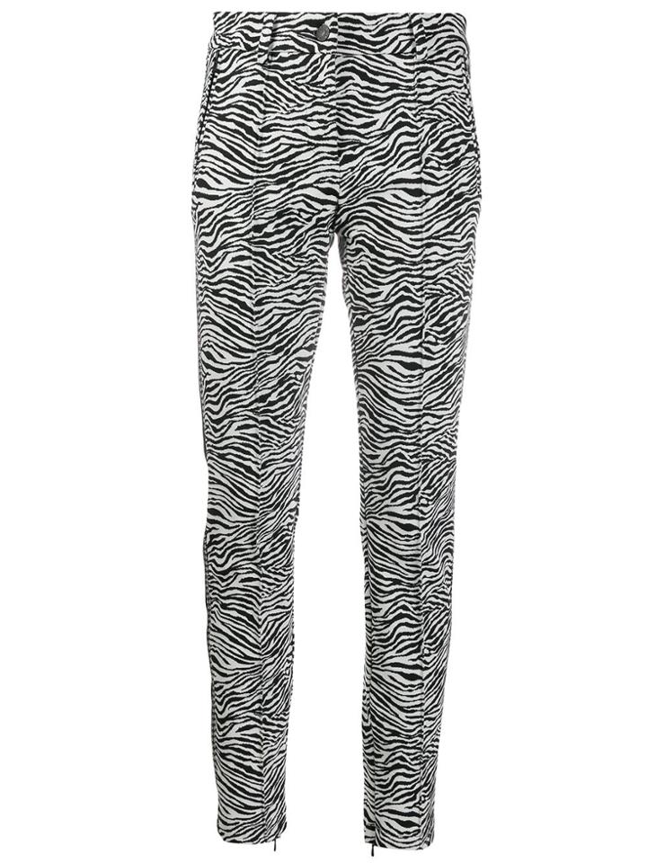 Cambio Zebra Print Tailored Trousers - Black