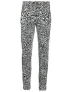 Cambio Zebra Print Tailored Trousers - Black