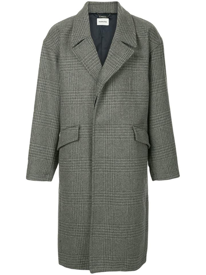 Monkey Time Classic Single-breasted Coat - Grey